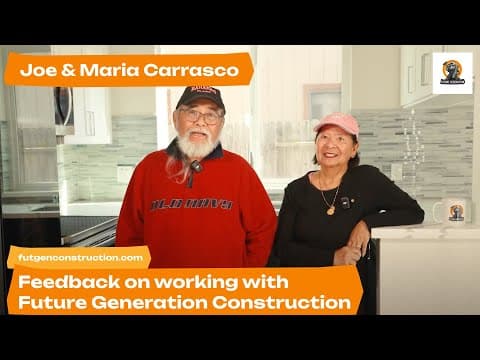 Video testimonial: Kitchen remodeling by Future Generation Construction